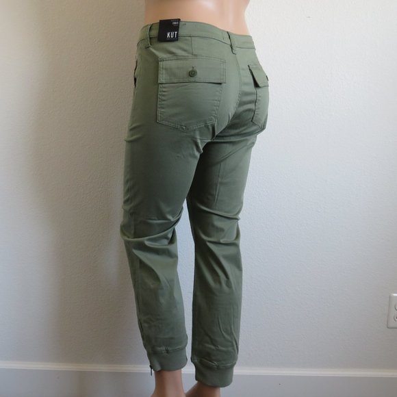 KUT from the KLOTH Jeans Women's Chris JOGGER Pants Flap Pockes Plus Size 16 - Picture 2 of 4